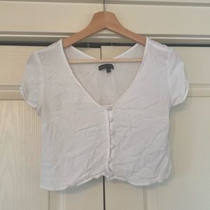 Kendall and Kylie Button Up Crop Top!